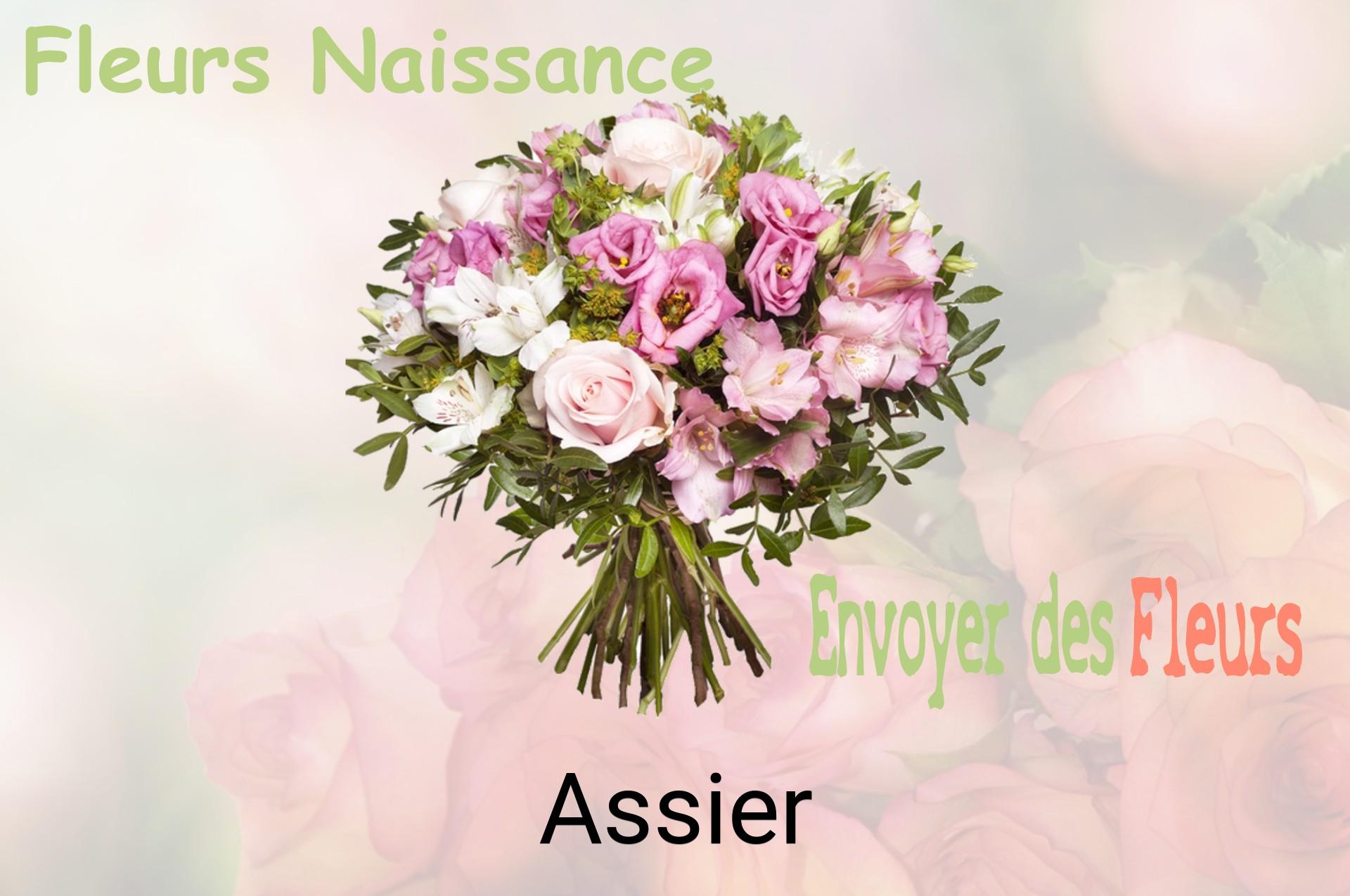 Bouquet de fleurs de naissance livré à Assier